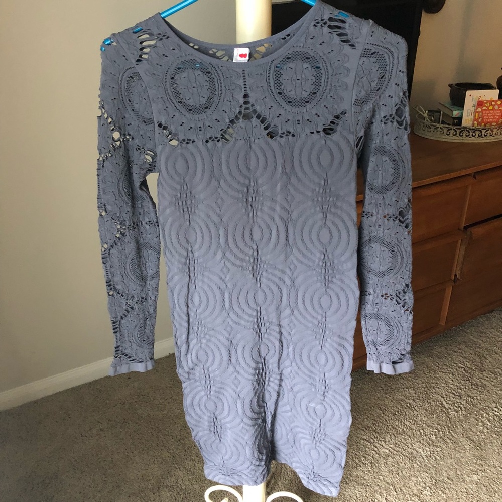 Fitted Grey Dress